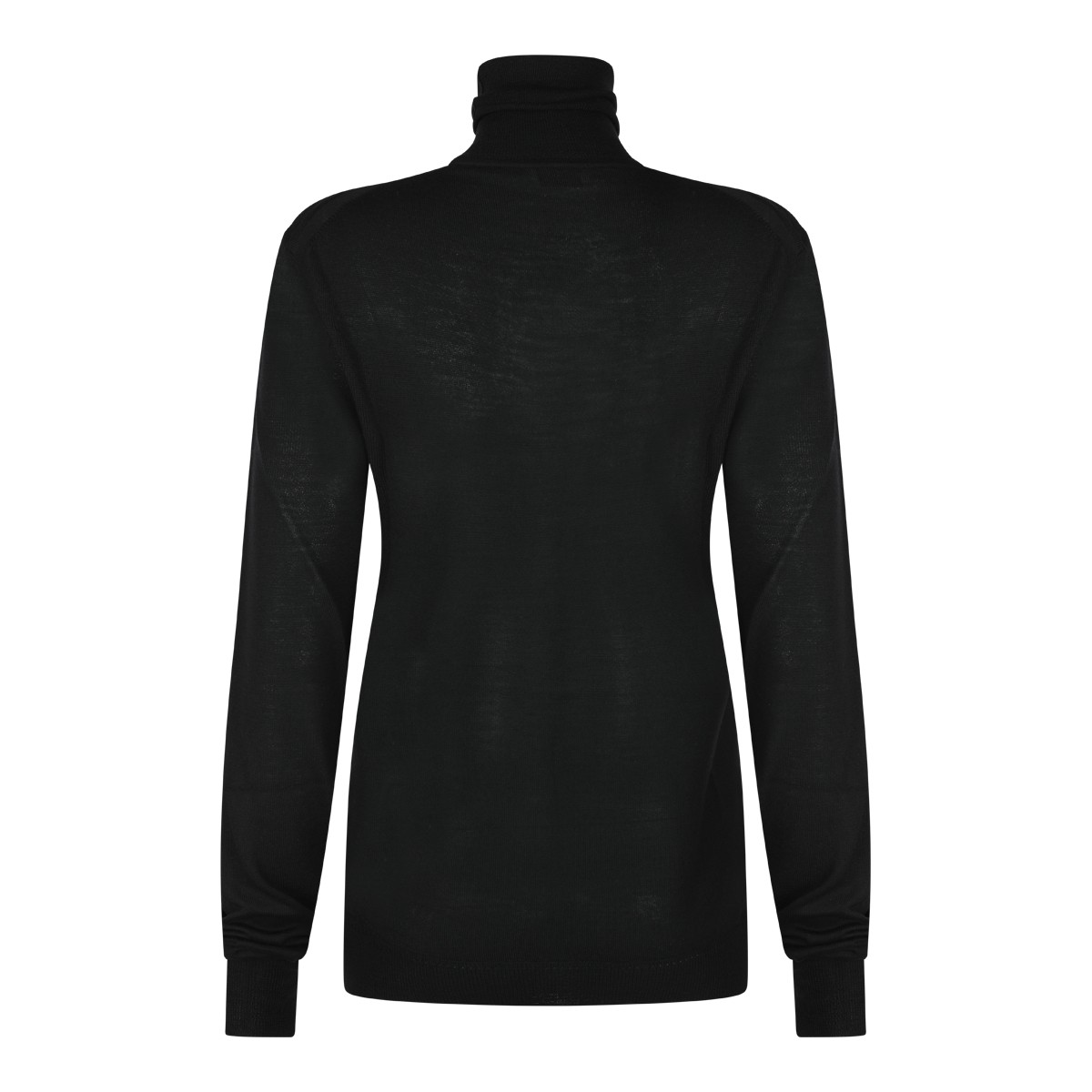BLACK WOOL KNITWEAR