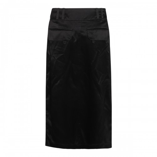 BLACK SILK SKIRT