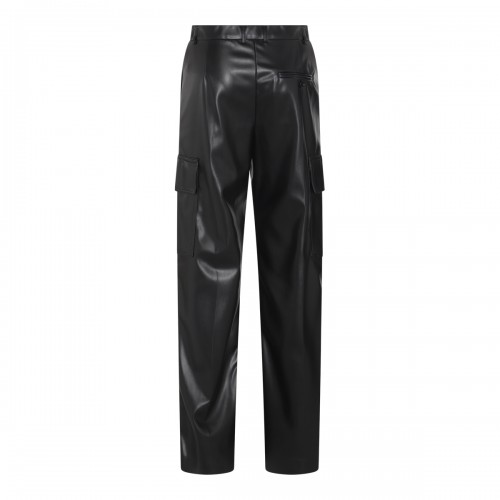 BLACK FAUX LEATHER PANTS 2