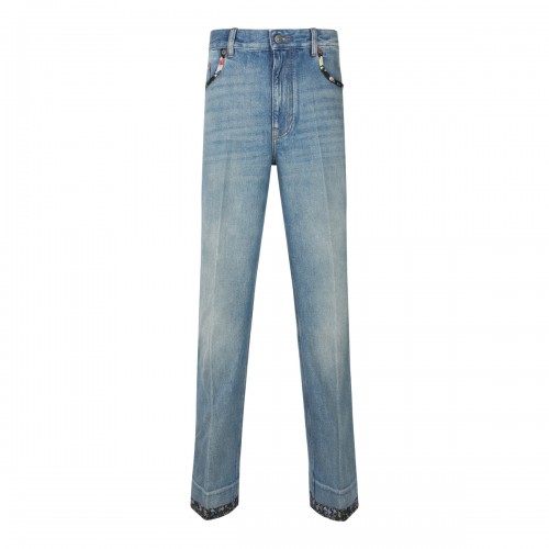 BLUE COTTON DENIM JEANS