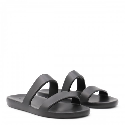 BLACK FOAM SANDALS