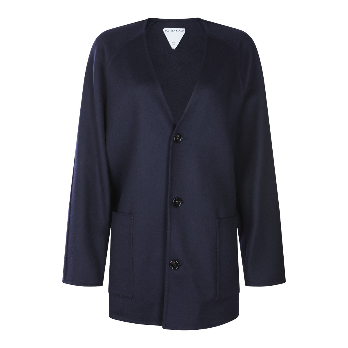 NAVY WOOL COAT