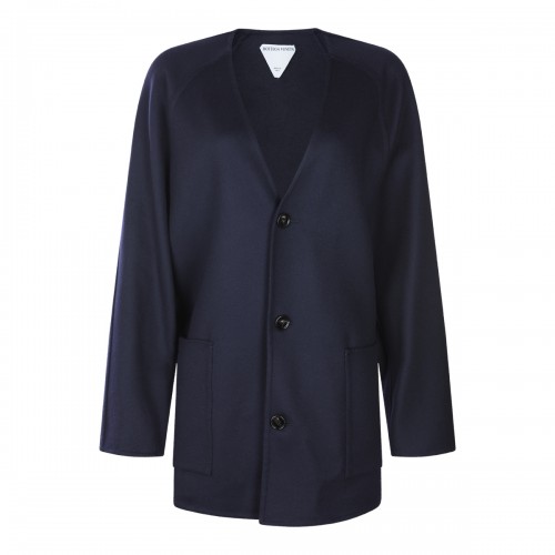 NAVY WOOL COAT