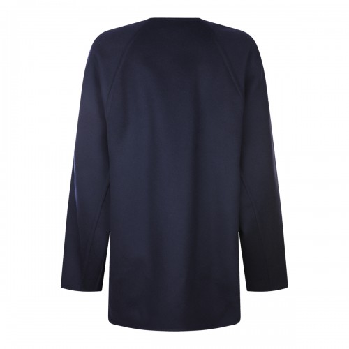 NAVY WOOL COAT