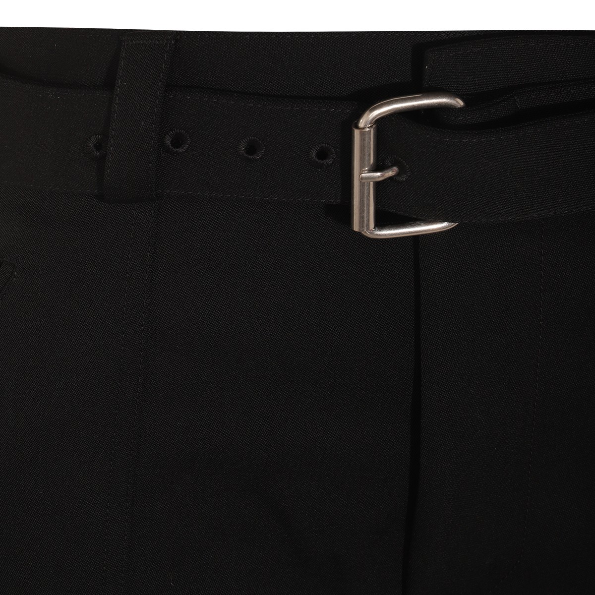 BLACK WOOL PANTS