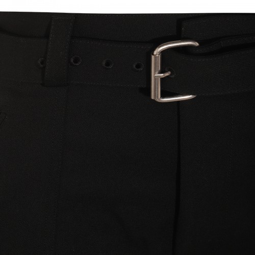 BLACK WOOL PANTS