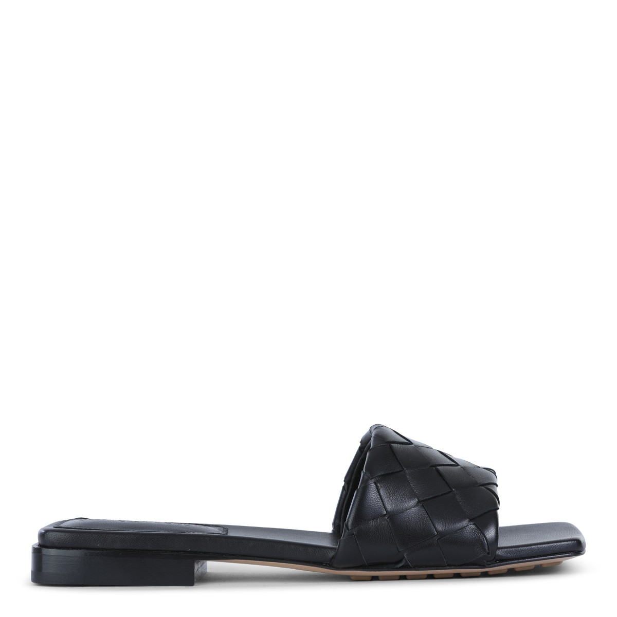 BLACK LEATHER SANDALS