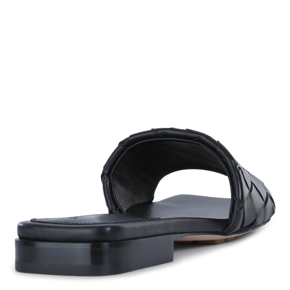 BLACK LEATHER SANDALS