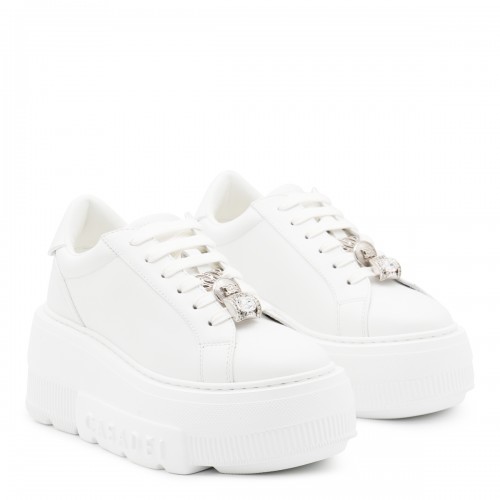 WHITE LEATHER SNEAKERS