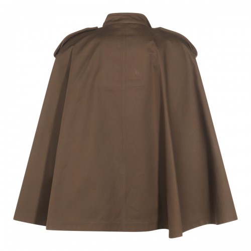 BROWN COTTON TRENCH COAT