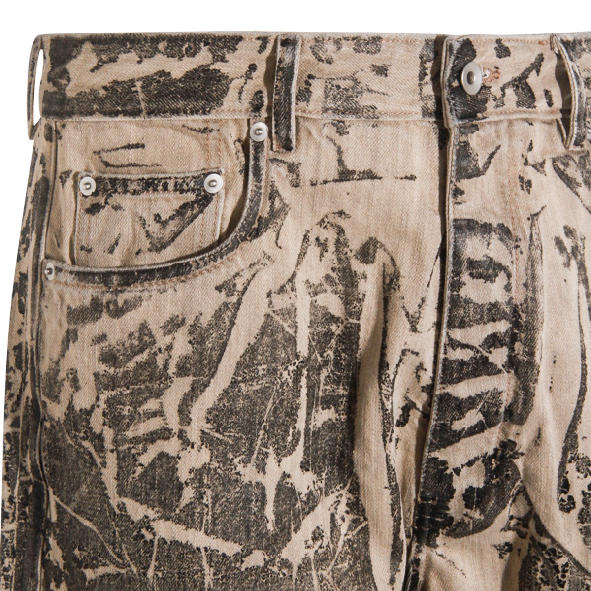 WASHED BLACK COTTON GETH JEANS