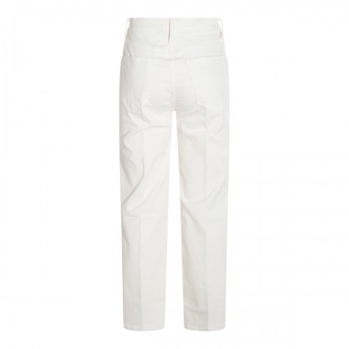WHITE COTTON JEANS