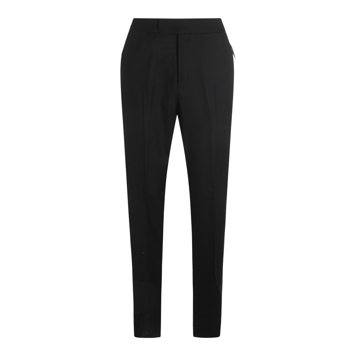 BLACK WOOL PANTS