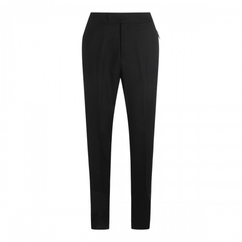 BLACK WOOL PANTS