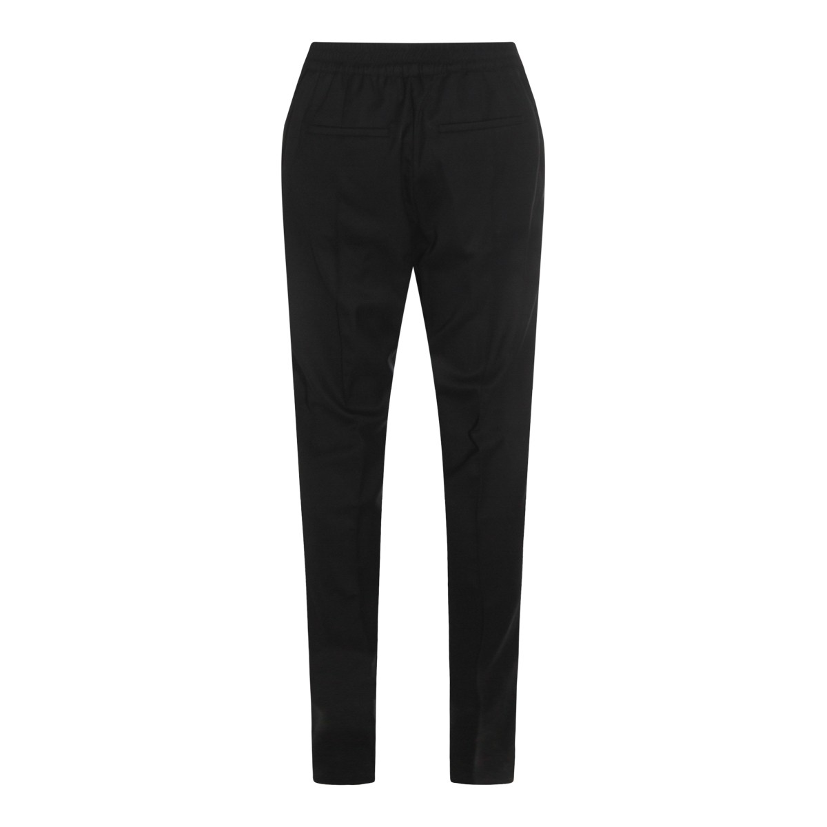 BLACK WOOL PANTS