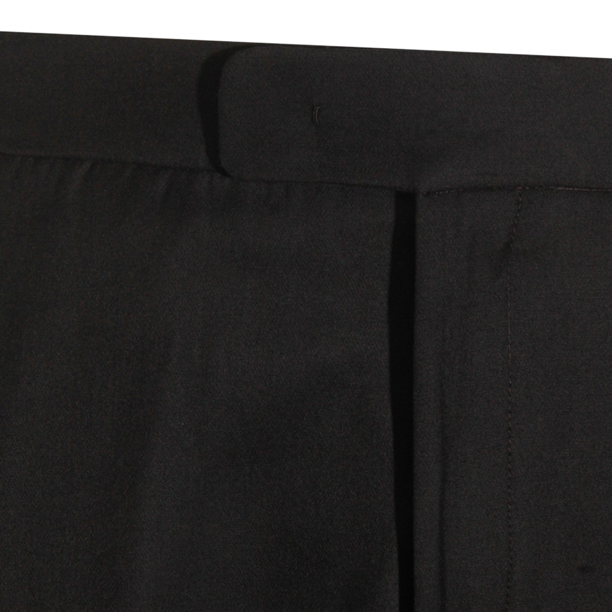 BLACK WOOL PANTS