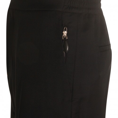 BLACK WOOL PANTS