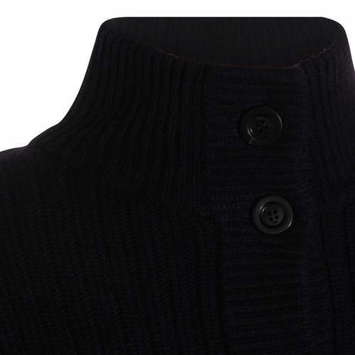 BLUE NAVY WOOL AFELIO KNITWEAR