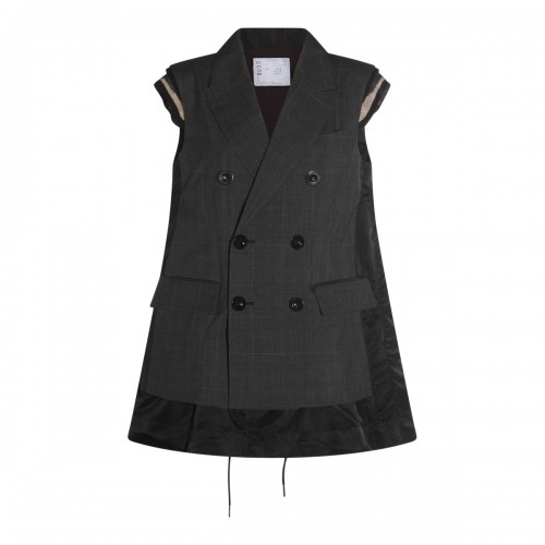 DARK GREY WOOL BLAZER