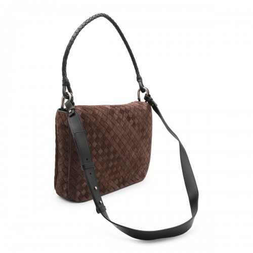 BROWN LEATHER SWING BAG