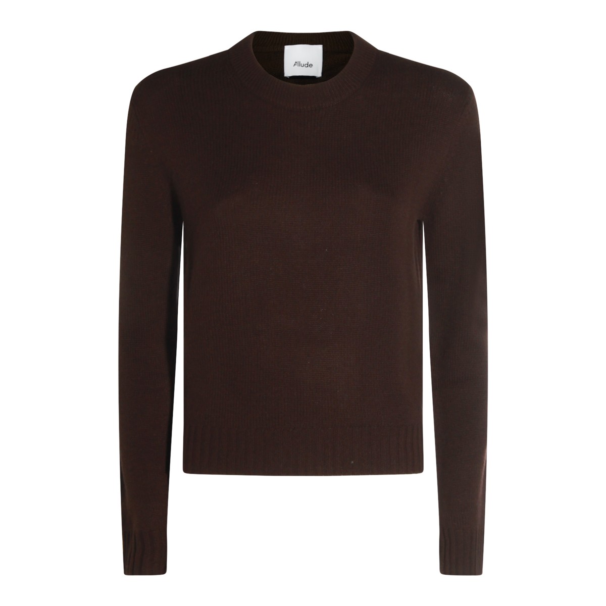 BROWN WOOL KNITWEAR