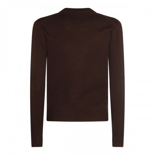 BROWN WOOL KNITWEAR