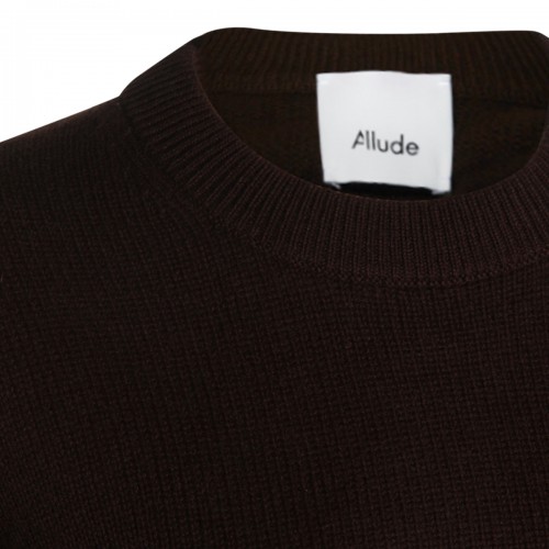 BROWN WOOL KNITWEAR