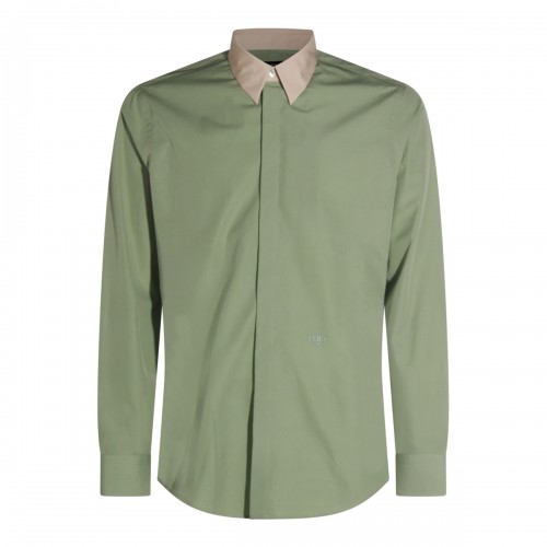 GREEN COTTON SHIRT