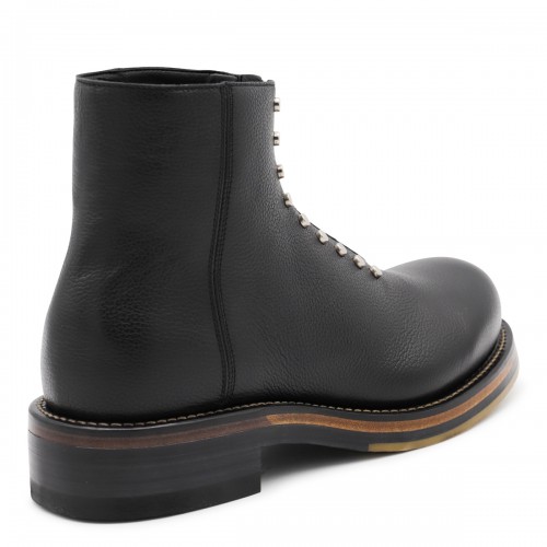 BLACK LEATHER BOOTS