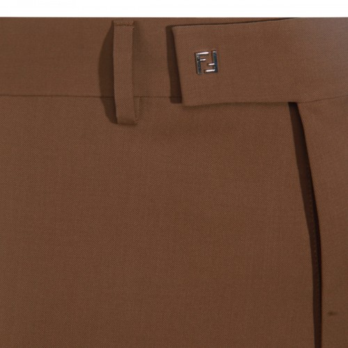 BROWN WOOL PANTS