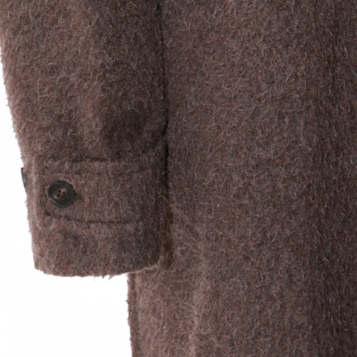 DARK BROWN COTTON COAT