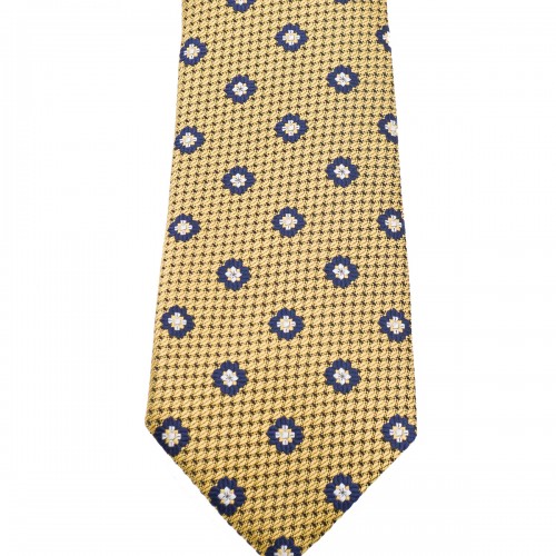 YELLOW SILK TIE