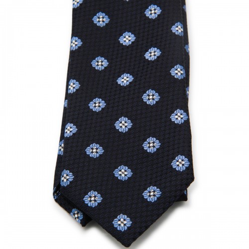 NAVY SILK TIE