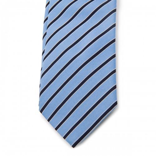 LIGHT BLUE SILK TIE