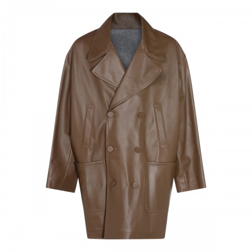 BROWN LEATHER JACKET