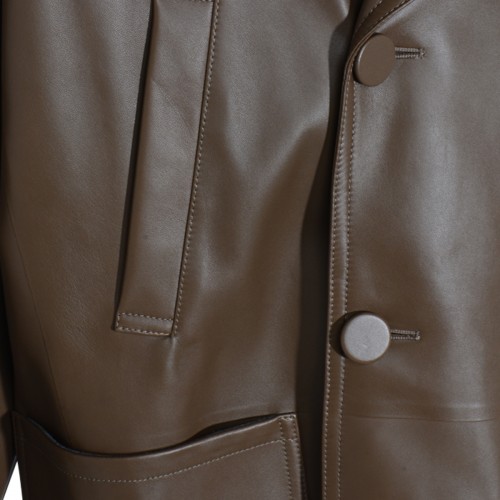 BROWN LEATHER JACKET
