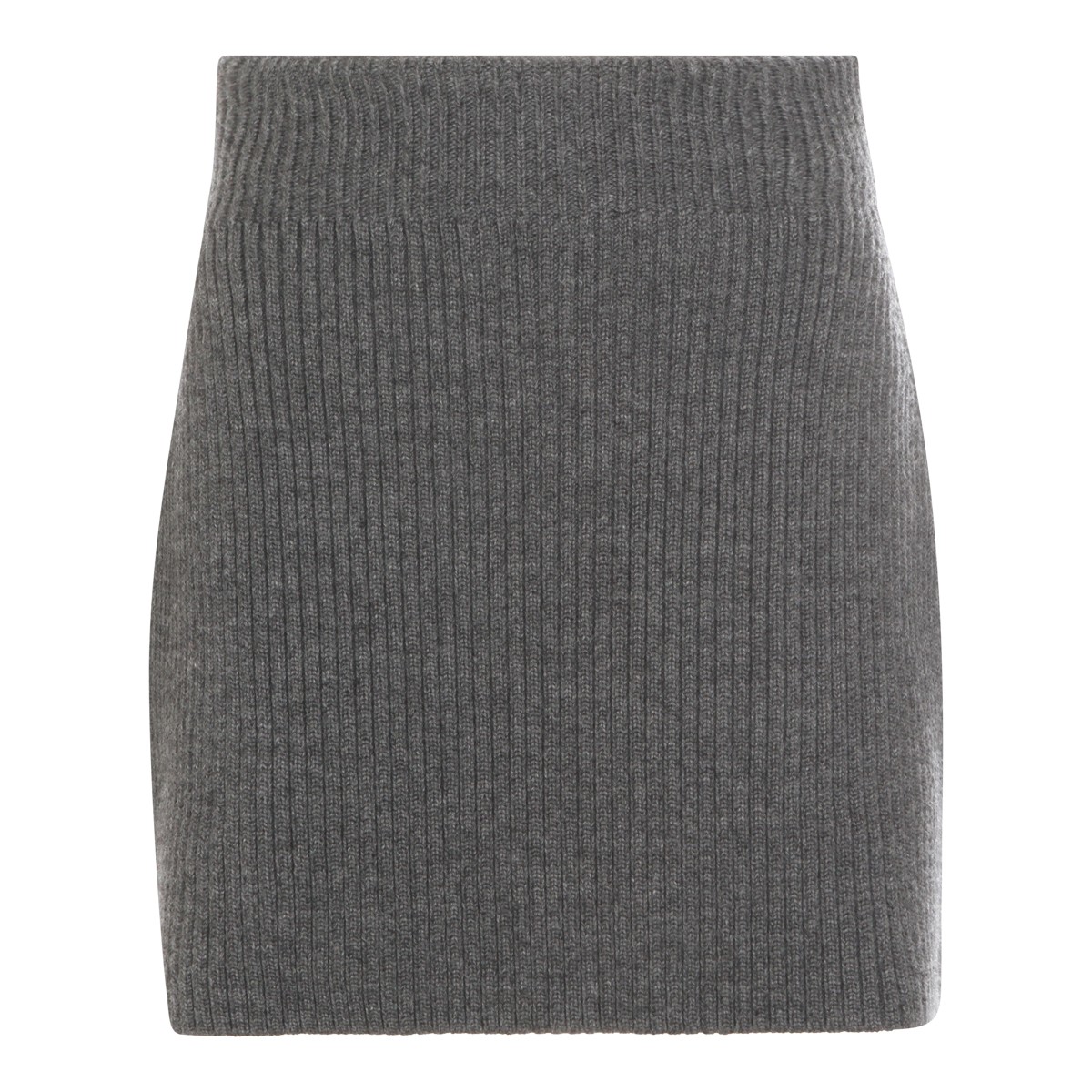 GREY WOOL SKIRT