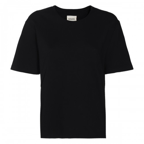 BLACK COTTON T-SHIRT