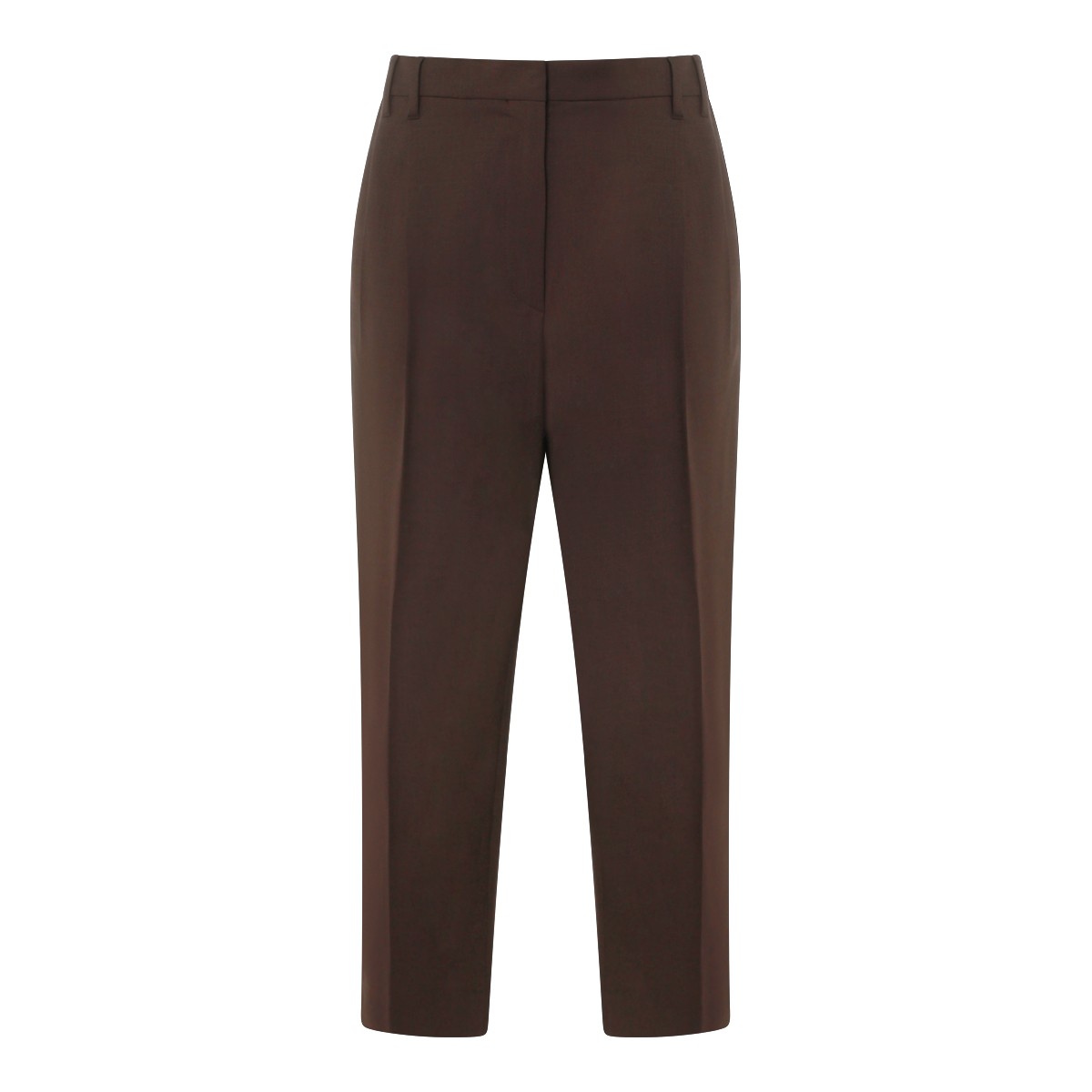 BROWN WOOLO BLEND PANTS