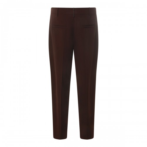RED WINE WOOL PANTS