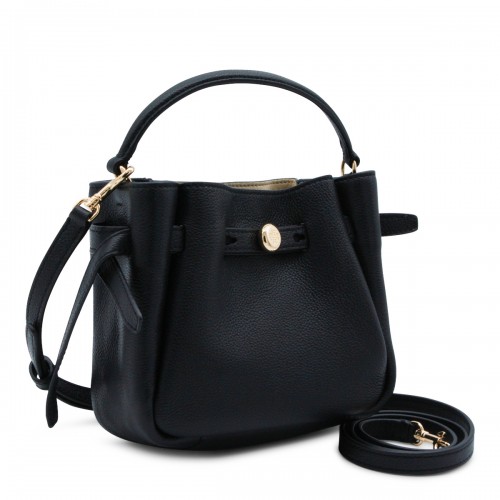 BLACK LEATHER SATCHEL 2