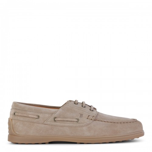 BEIGE LEATHER LOAFERS