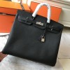 Hermes Birkin HAC 50CM Clemence Leather Black PHW