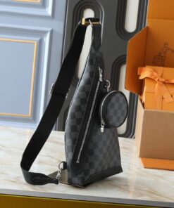 Alternative view of Damier Graphite Canvas Duo Slingbag