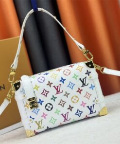 Louis Vuitton X TM Multicolored Side Trunk MM In White