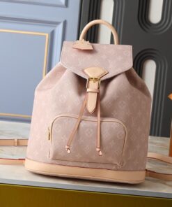 Knockoff Louis Vuitton Meowgram Canvas Montsouris MM Backpack