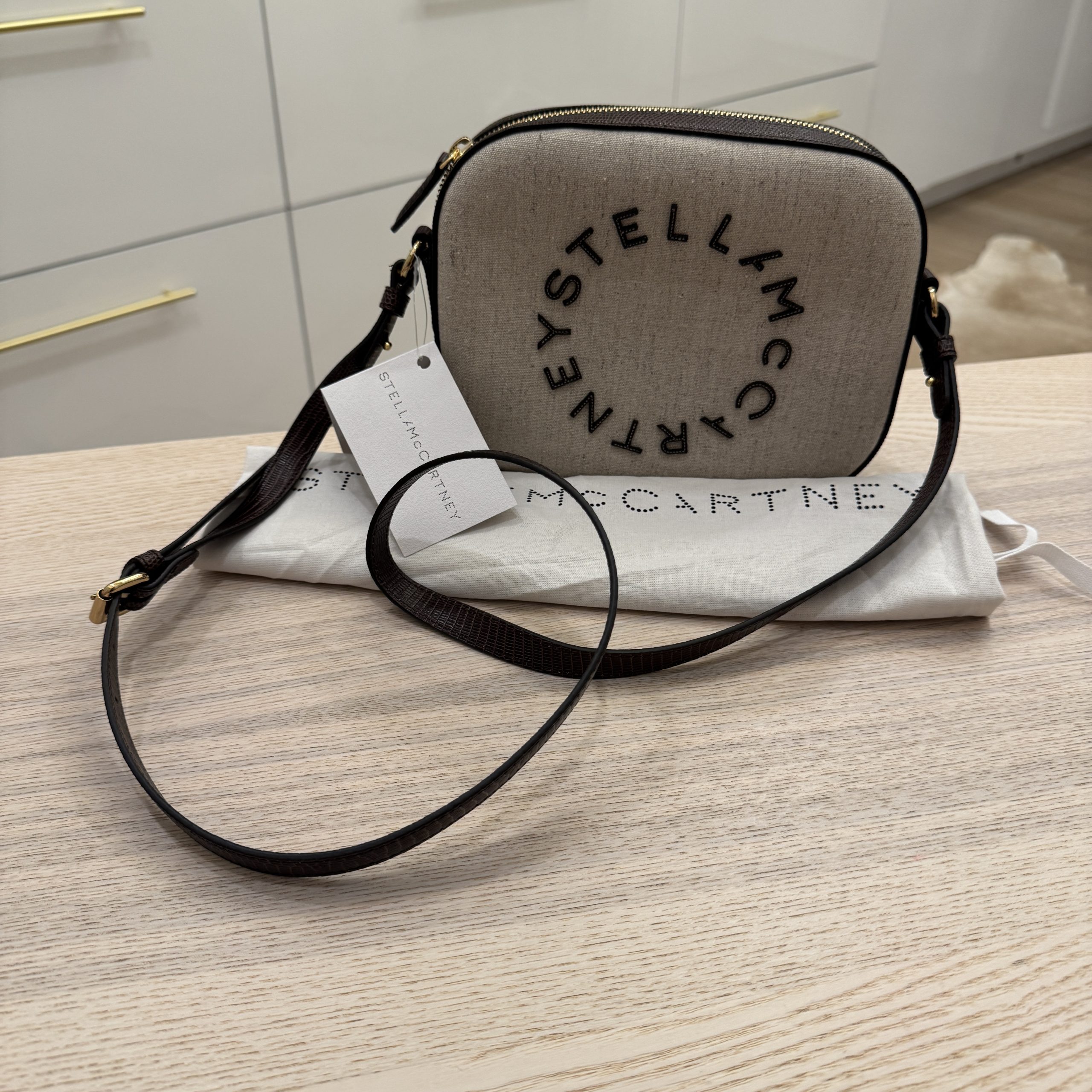Stella McCartney Canvas Logo Camera Bag
