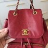 Chanel Caviar Quilted Business Affinity Backpack Red
