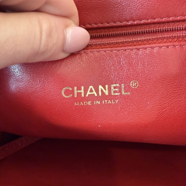 Chanel Caviar Quilted Business Affinity Backpack Red