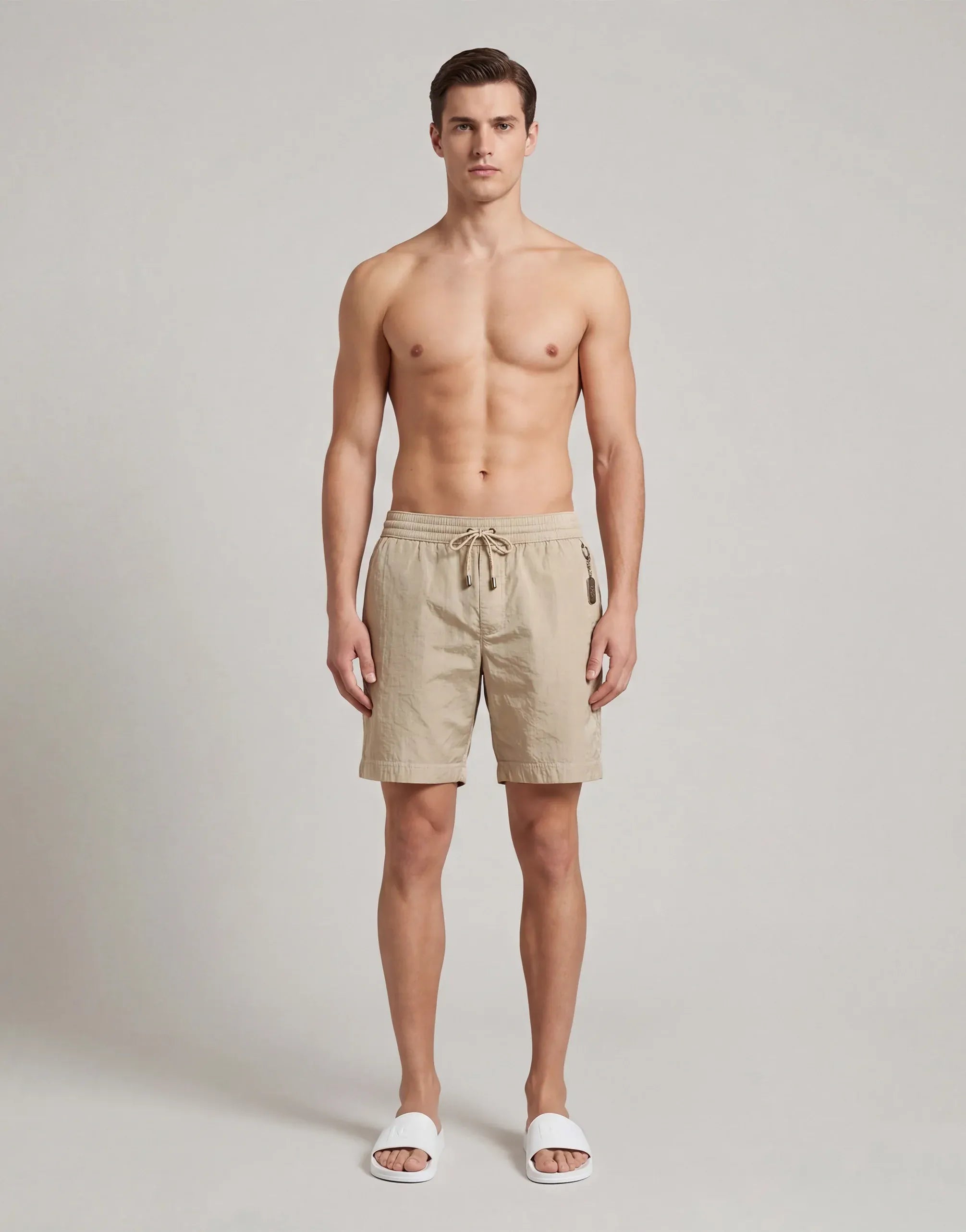 Shorts da bagno con dettaglio portachiavi - alternate view